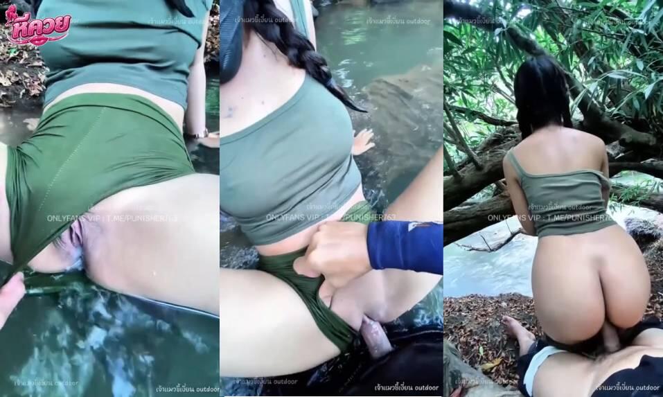 คลิปหลุด Onlyfans outdoor สาวเย็ดกับพี่เทพนอกบ้านเลยจับอมควยแล้วจับเย็ดกระเด้าหีไม่ยั้งโครตเสียว